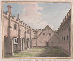 Castello di Herstmonceux, East Sussex: il cortile dei polli da James Lambert  of Lewes