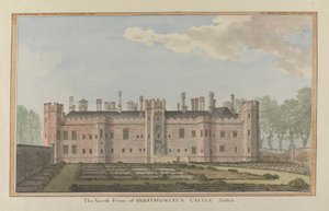 Castello di Herstmonceux, East Sussex: il fronte nord da James Lambert  of Lewes