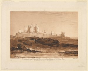 Castello di Dunstanburgh, da "Liber Studiorum," parte III da James Mallord William Turner