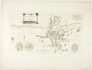 Rilievo corretto di Dublino, come era nel 1610 da James Malton