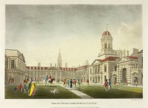 Grande cortile, Castello di Dublino da James Malton
