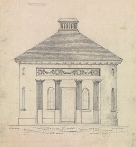 Disegno preparatorio per il Design 30, Tavola 31 di Una collezione di design per ritiri rurali da James Malton
