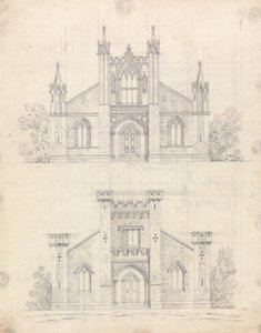 Disegno preparatorio per i Disegni 12 e 13, Tavola 10 di Una Collezione di Disegni per Ritiri Rurali