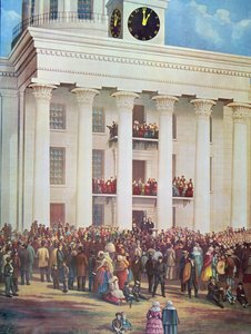 Inaugurazione di Jefferson Davis alla Senate House, Montgomery, Alabama