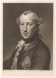 Ritratto di Carlo Guglielmo Ferdinando di Brunswick-Wolfenbüttel da James McArdell