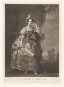Ritratto di Mary Bertie da James McArdell