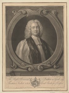 Thomas Secker, Vescovo di Oxford da James McArdell