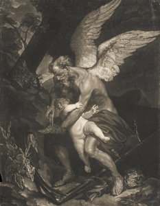 Il Tempo che taglia le ali di Cupido da James McArdell