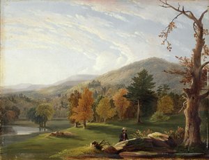 Veduta tra gli Helderbergs, Catskills in lontananza, 1850