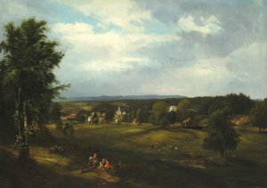Scena di Villaggio vicino Albany, New York, 1850 da James McDougal Hart