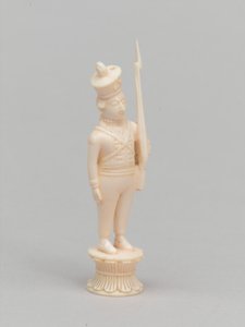 Pedone bianco, pezzo degli scacchi, India da James McLachlan Nairn