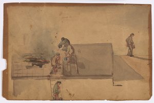 Un Incendio a Pomfret da James Abbott McNeill Whistler