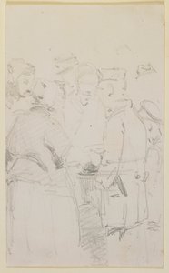 Un Gruppo di Figure intorno a un Braciere da James Abbott McNeill Whistler