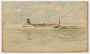 Una piccola nota rossa – Dordrecht da James Abbott McNeill Whistler