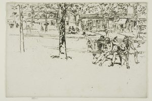 Boulevard Poissonnière, Parigi da James McNeill Whistler