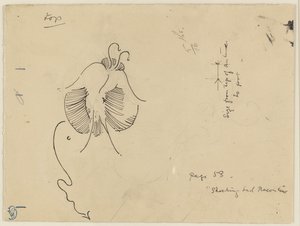 Farfalla (recto); frammento di farfalla (verso) da James McNeill Whistler