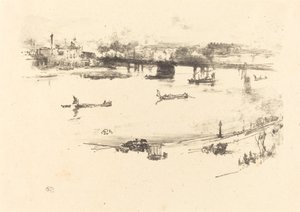 Ponte ferroviario di Charing Cross da James Abbott McNeill Whistler