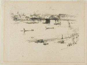Ponte ferroviario di Charing Cross da James Abbott McNeill Whistler