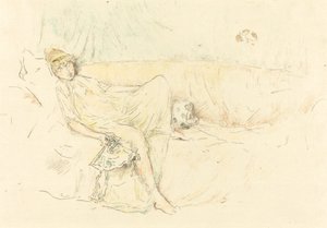 Figura drappeggiata, reclinata da James Abbott McNeill Whistler