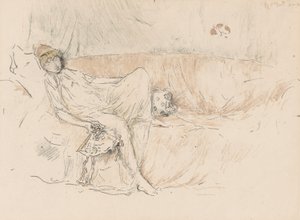 Figura drappeggiata, reclinata da James Abbott McNeill Whistler