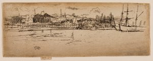 Bacini di carenaggio, Southampton da James Abbott McNeill Whistler