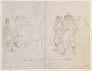 Entrata sulla Grande Promenade a Baden da James Abbott McNeill Whistler