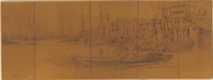 Lastra di incisione: Magazzini del Tamigi da James Abbott McNeill Whistler