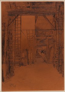 Lastra per incisione: Il calcinatore da James Abbott McNeill Whistler