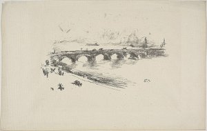 Sera, Little Waterloo Bridge da James Abbott McNeill Whistler
