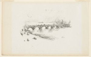 Sera, Piccolo Ponte di Waterloo da James Abbott McNeill Whistler