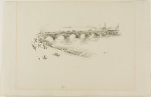 Sera, Piccolo Ponte di Waterloo da James Abbott McNeill Whistler