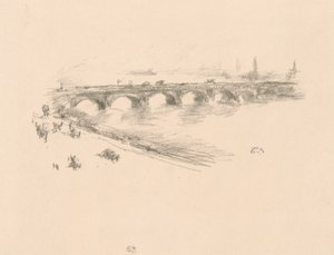 Sera, Piccolo Ponte di Waterloo da James Abbott McNeill Whistler