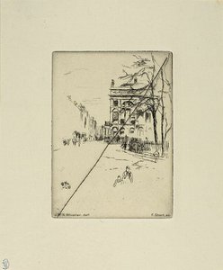 Piazza Fitzroy da James McNeill Whistler