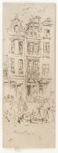 Mercato dei fiori, Bruxelles da James Abbott McNeill Whistler