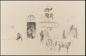 Porta del palcoscenico della Gaiety da James Abbott McNeill Whistler
