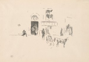 Porta del palcoscenico del Gaiety da James Abbott McNeill Whistler