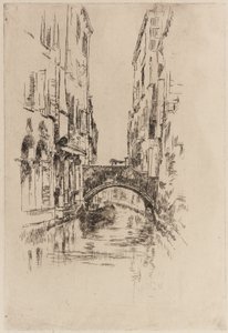 Gondola sotto un Ponte da James Abbott McNeill Whistler