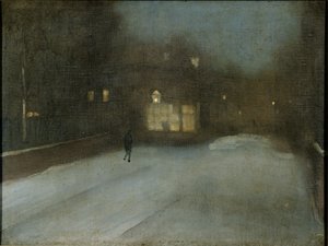 Grigio e oro - Neve a Chelsea da James Abbott McNeill Whistler