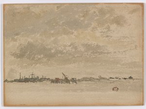 Grigio e argento – Purfleet da James Abbott McNeill Whistler