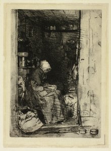 La Vecchia con Stracci da James Abbott McNeill Whistler