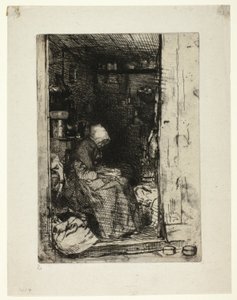 La Vieille aux Loques (La vecchia con stracci) da James Abbott McNeill Whistler