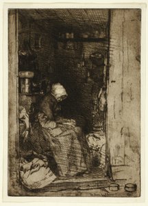 La Vieille aux Loques (La vecchia con stracci) da James Abbott McNeill Whistler