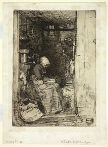 La Vecchia con Stracci da James Abbott McNeill Whistler