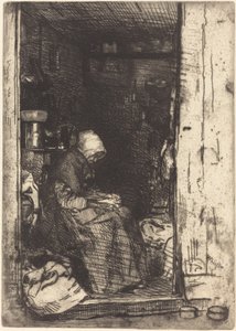 La Vecchia con gli Stracci da James Abbott McNeill Whistler