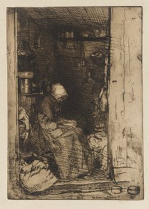 La Vecchia con gli Stracci da James Abbott McNeill Whistler