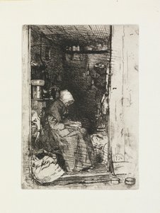 La vecchia con stracci da James Abbott McNeill Whistler