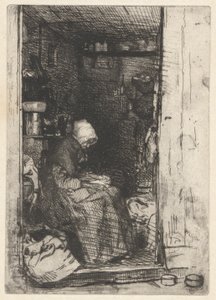 La Vielle aux Loques, dal Set Francese (Douze Eaux-Fortes d da James Abbott McNeill Whistler