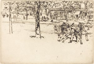 Il Boulevard Poissonnière da James Abbott McNeill Whistler