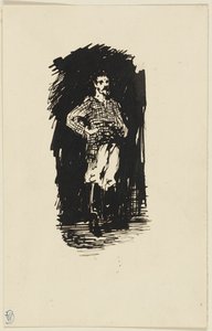 Uomo con camicia a quadri da James McNeill Whistler