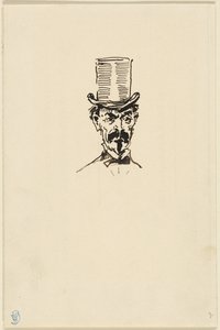 Uomo con cappello a cilindro da James McNeill Whistler
